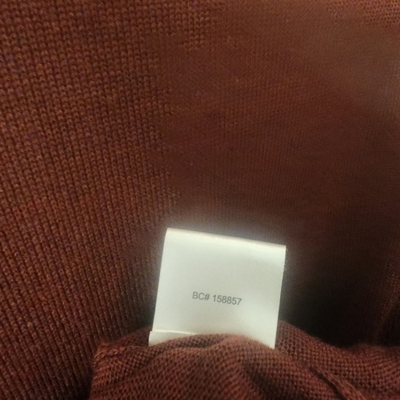 Pronto Uomo Brown 100% Extra Fine Merino Wool Sweater Mens Large - Picture 6 of 9